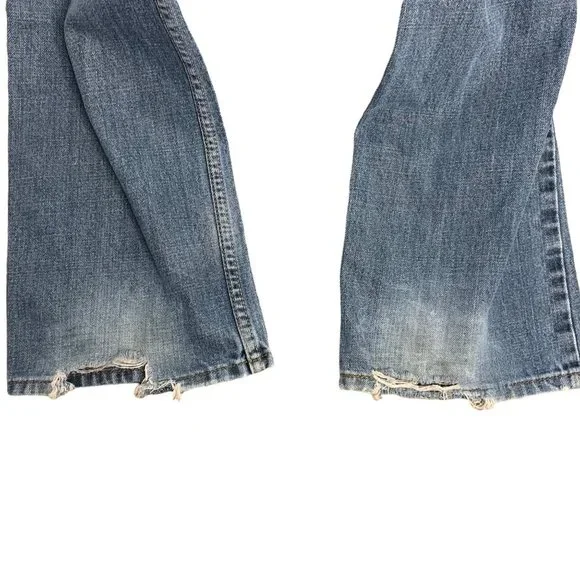 Mens Levis 514 Denim Jeans 33 x 32 Med Wash Slim Fit Straight Leg 5 Pockets - Picture 5 of 6